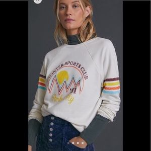 Anthropologie Retro Graphic Sweatshirt "Park City"